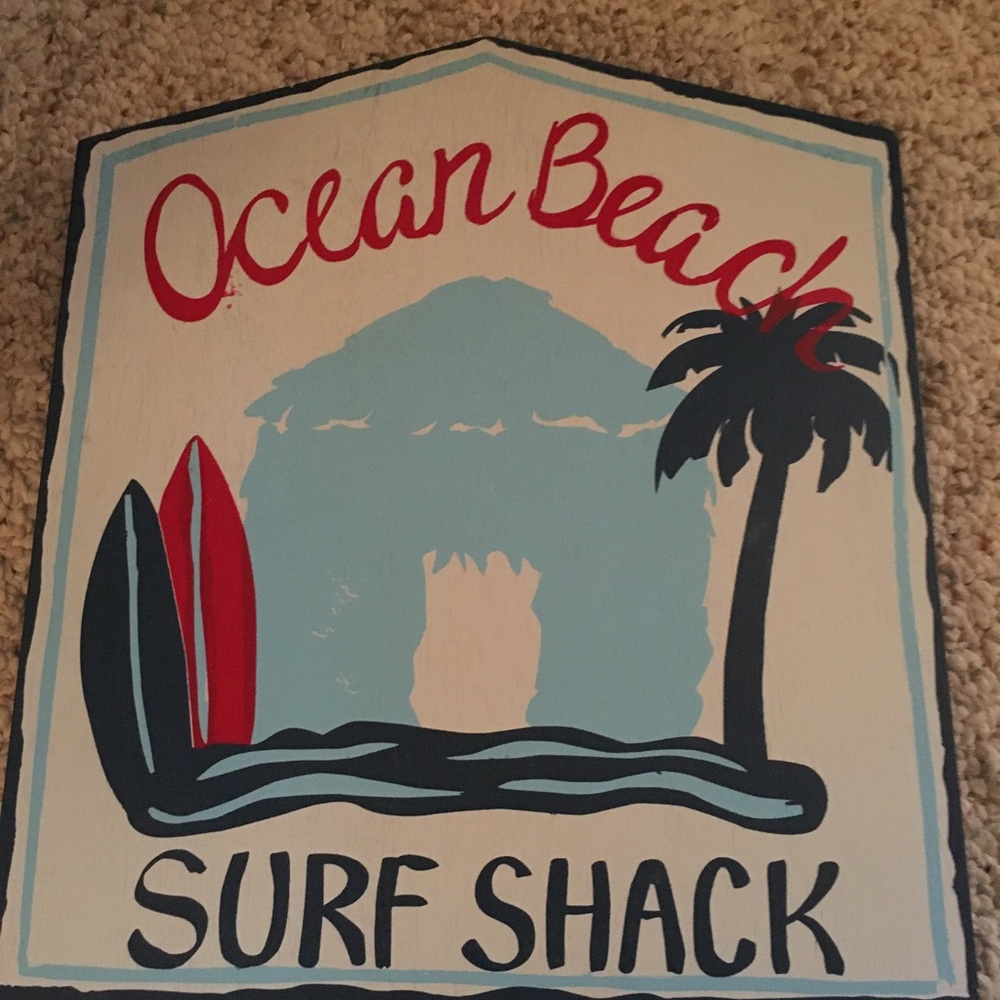 Pottery Barn Ocean Beach Surf Shack picture/plaque